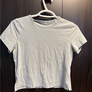 Lululemon Athletica Light Gray Crop Top